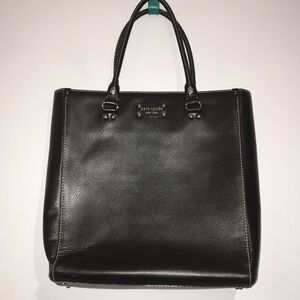 Kate Spade Black Leather Long bag